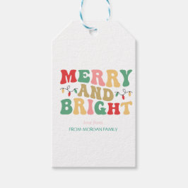 Farbenfrohe, helle Streichellichter Geschenkanhänger