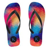 Farbenfrohe helle Töne Modernes geometrisches Must Badesandalen (Fußbett)