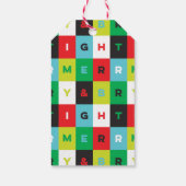 Farbenfrohe, helle und fröhliche Geschenkmarke Geschenkanhänger (Rückseite)