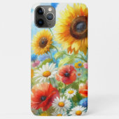 Farbenfrohe, helle Wildblumen Blumenbeere Case-Mate iPhone Hülle (Rückseite)