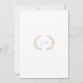 Farbenfrohe, helle Wildblumen Frühjahrssonne Einladung (Rückseite)