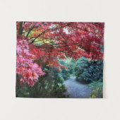 Farbenfrohe Herbergsgärten Wandteppich (Vorderseite (Horizontal))