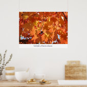Farbenfrohe Herbst-Blätter Kunstdrucke Orange Fall Poster (Küche)