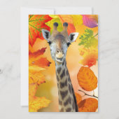 Farbenfrohe Herbst/Herbst-Giraffe (Vorderseite)