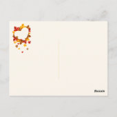 Farbenfrohe Herbst/Herbst-Landschaft Postkarte (Rückseite)