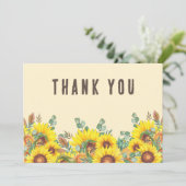 Farbenfrohe Herbstaufführung Erntedank Dinner Part Dankeskarte (Stehend Vorderseite)