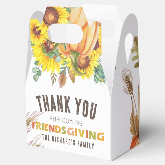 Farbenfrohe Herbstaufführung Erntedank Dinner Part Geschenkschachtel (Geöffnet)