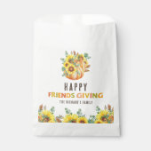 Farbenfrohe Herbstaufführung Erntedank Dinner Part Geschenktütchen (Vorderseite)