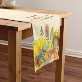 Farbenfrohe Herbstaufführung Erntedank Dinner Part Kurzer Tischläufer (Beispiel)