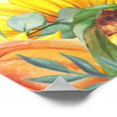 Farbenfrohe Herbstaufführung Erntedank Dinner Part Poster (Ecke)