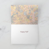Farbenfrohe Herbstausgabe Grußkarte fallen lassen Karte (Innenseite)