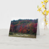 Farbenfrohe Herbstausgabe lässt Naturfotokarte Karte (Gelbe Blume)