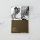 Farbenfrohe Herbstbäume dank Karte (Innenseite)