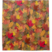 Farbenfrohe Herbstblätter Duschvorhang (Vorderseite)
