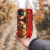 Farbenfrohe Herbstblätter iPhone Case