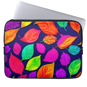 Farbenfrohe Herbstblätter Kunstwerk Laptopschutzhülle