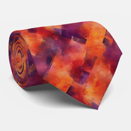 Farbenfrohe Herbstentwürfe Krawatte (Gerollt)