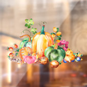 Farbenfrohe Herbsternte Display-Darstellung Fensteraufkleber (Blatt 2)