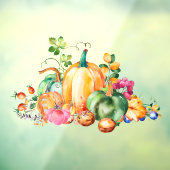 Farbenfrohe Herbsternte Display-Darstellung Fensteraufkleber (Blatt 3)