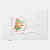 Farbenfrohe Herbsternte Geschirrtuch (Horizontal)