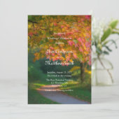 Farbenfrohe Herbstfeier Einladung (Stehend Vorderseite)