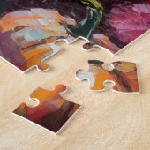 Farbenfrohe Herbstflorale und Pumpkins Puzzle (Seite)