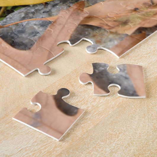 Farbenfrohe Herbstfotografie Herbstlaube Puzzle (Seite)