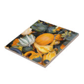 Farbenfrohe Herbstgürtel und Squash Fliese (Seite)