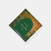 farbenfrohe Herbsthochzeit Serviette (Ecke)