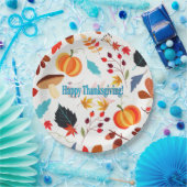 Farbenfrohe Herbstkonzeption Pappteller (Party)