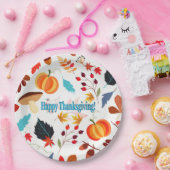 Farbenfrohe Herbstkonzeption Pappteller (Party)