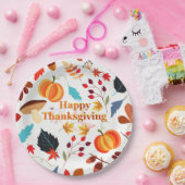 Farbenfrohe Herbstkonzeption Pappteller (Party)