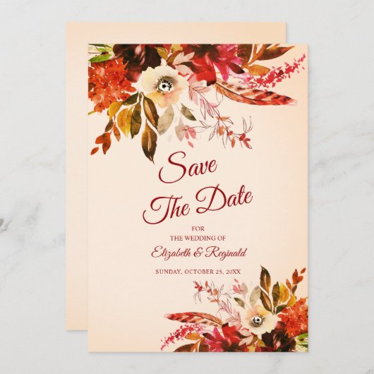 Farbenfrohe Herbstkulisse (Vorne/Hinten)