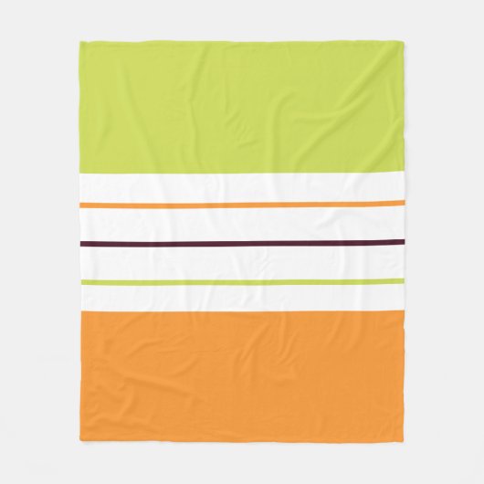 Farbenfrohe Herbstkulisse Grünes Orangefarbenes Mu Fleecedecke (Vorderseite)