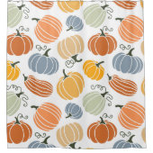 Farbenfrohe Herbstkuppeln Muster Duschvorhang (Vorderseite)