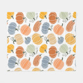 Farbenfrohe Herbstkuppeln Muster Fleecedecke (Vorderseite (Horizontal))