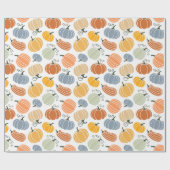 Farbenfrohe Herbstkuppeln Muster Geschenkpapier (Flach)