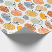 Farbenfrohe Herbstkuppeln Muster Geschenkpapier (Ecke)