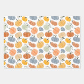 Farbenfrohe Herbstkuppeln Muster Geschenkpapier Set (Vorderseite)