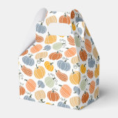 Farbenfrohe Herbstkuppeln Muster Geschenkschachtel (Rückseite)