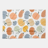 Farbenfrohe Herbstkuppeln Muster Geschirrtuch (Horizontal)