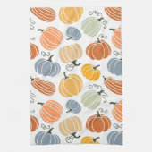 Farbenfrohe Herbstkuppeln Muster Geschirrtuch (Vertikal)