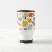 Farbenfrohe Herbstkuppeln Muster Reisebecher (Mittel)