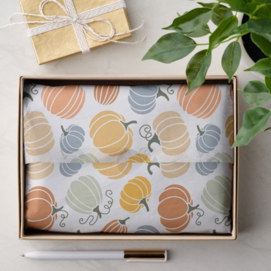 Farbenfrohe Herbstkuppeln Muster Seidenpapier (Geschenk)