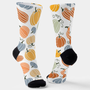 Farbenfrohe Herbstkuppeln Muster Socken