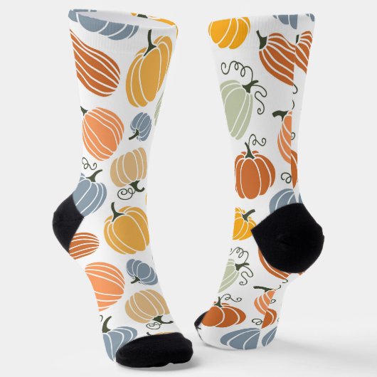 Farbenfrohe Herbstkuppeln Muster Socken (Gewinkelt)