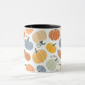 Farbenfrohe Herbstkuppeln Muster Tasse (Zentrum)