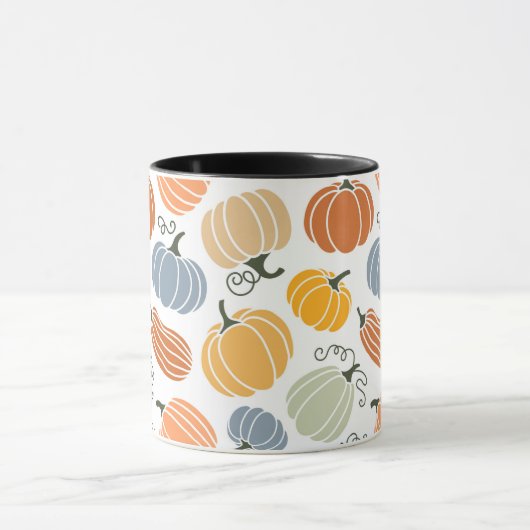 Farbenfrohe Herbstkuppeln Muster Tasse (Zentrum)