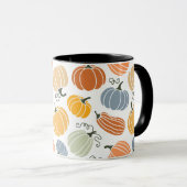 Farbenfrohe Herbstkuppeln Muster Tasse (VorderseiteRechts)