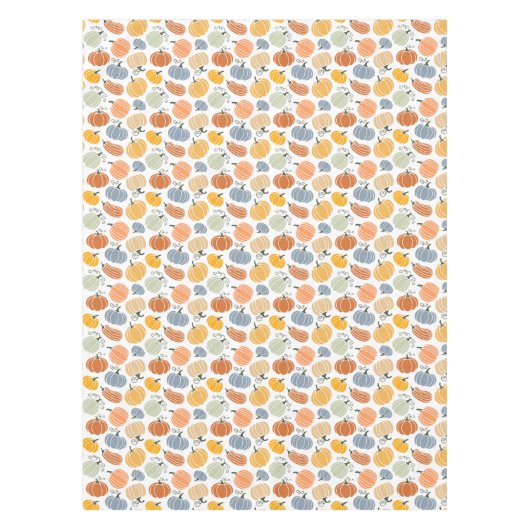 Farbenfrohe Herbstkuppeln Muster Tischdecke (Vorderseite)